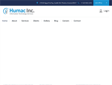 Tablet Screenshot of humacinc.com